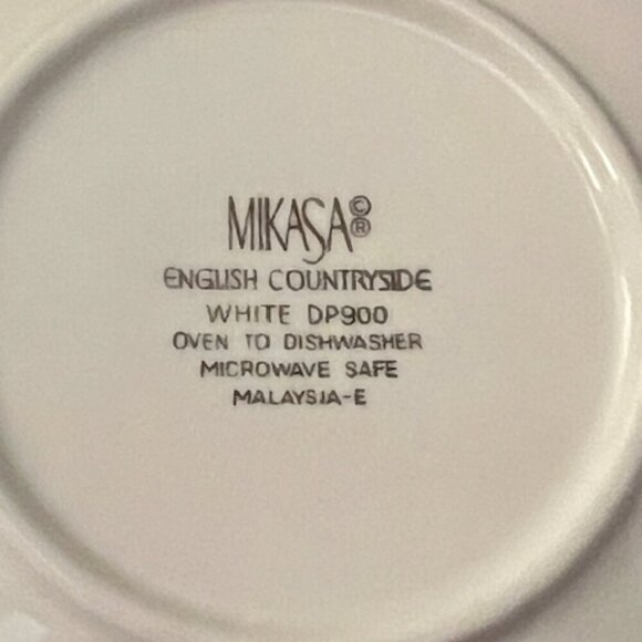 Mikasa English Countryside White DP900 Teacup and Saucer 1 Set - Picture 8 of 8